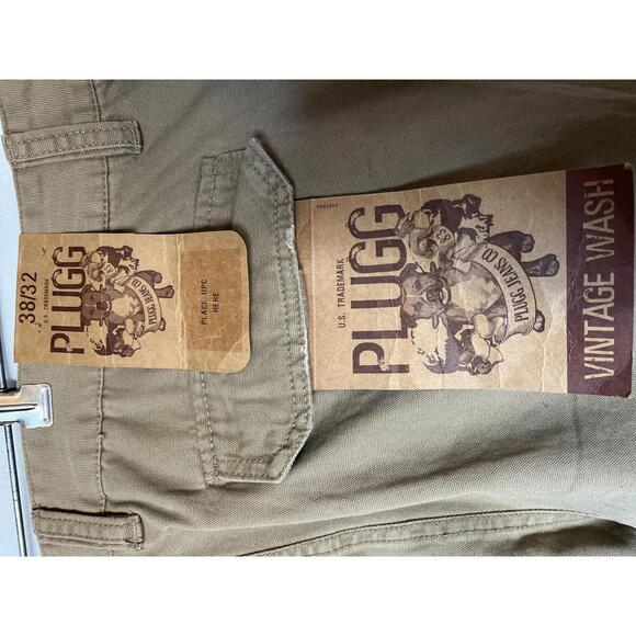 Plugg Other - PLUGG Vintage Wash Cargo Pants 38x32 Tan Brown New With Tags